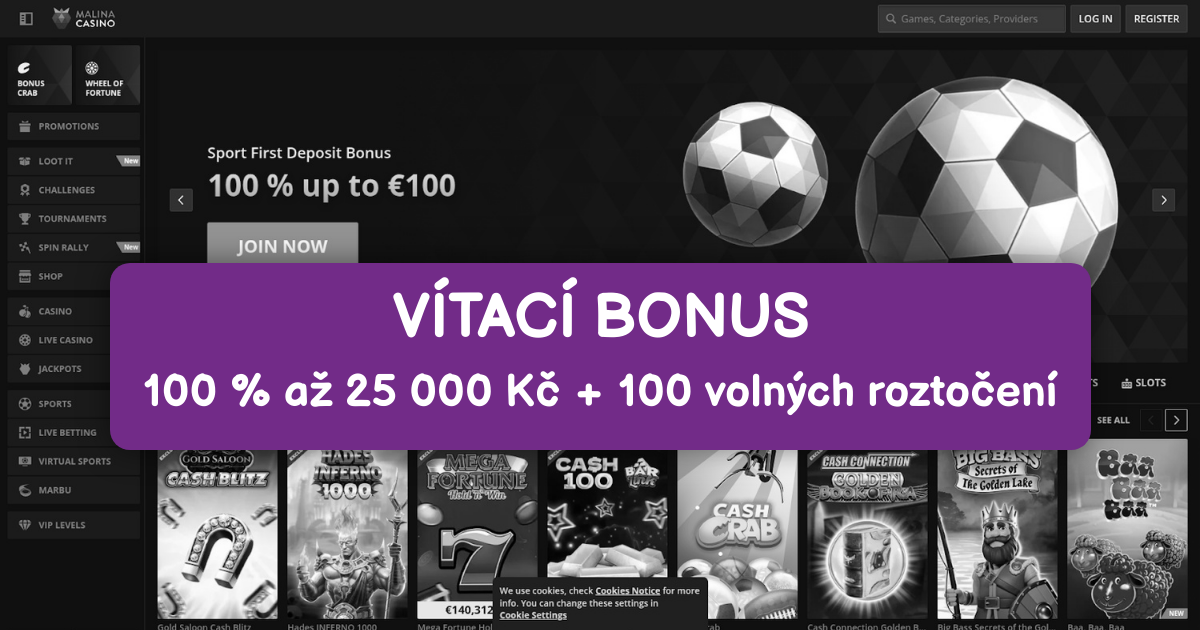 Malina Casino - Top Online Automaty pro Českou Republiku